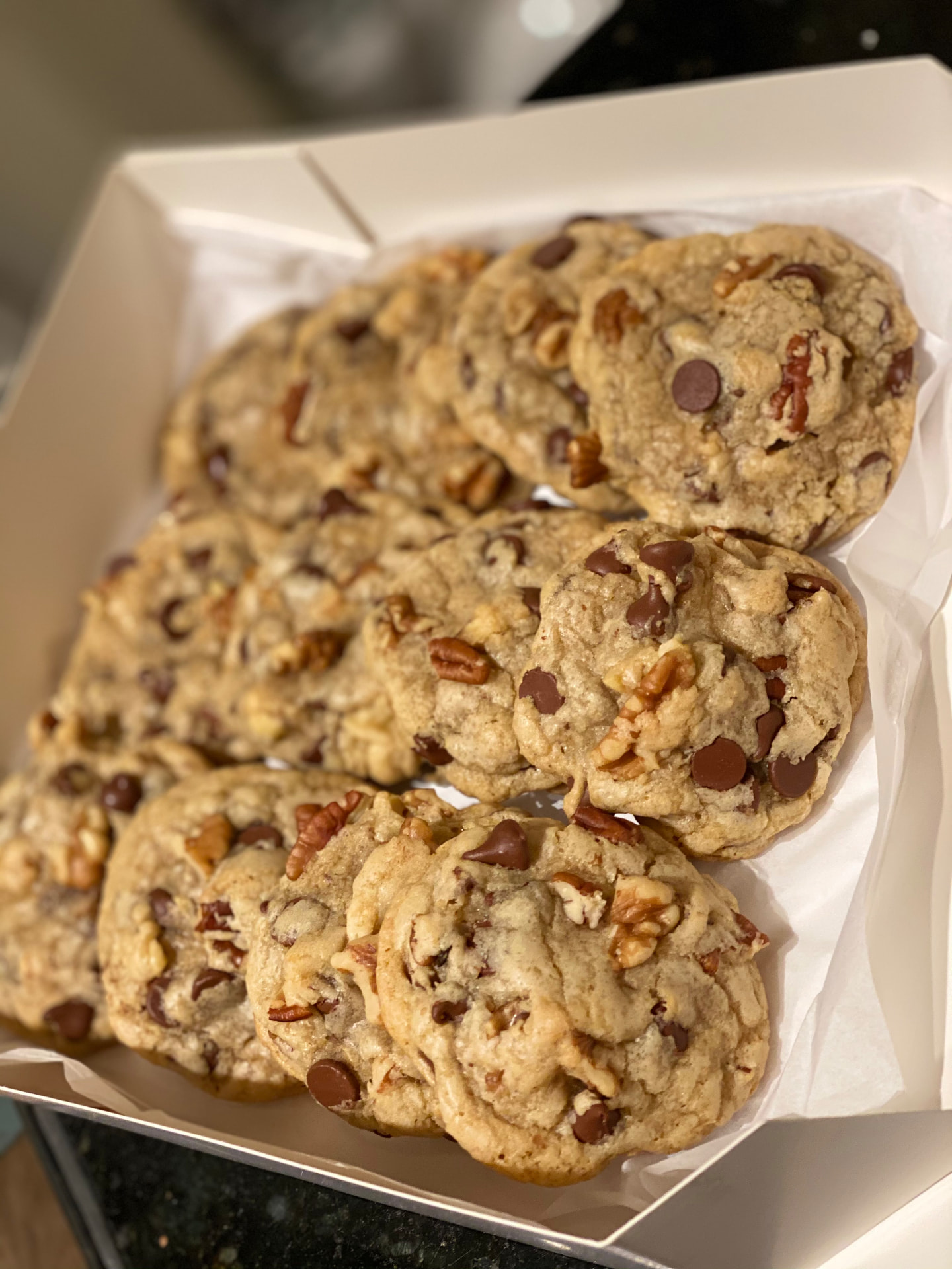 Chocolate Chip Pecan Walnut Cookies